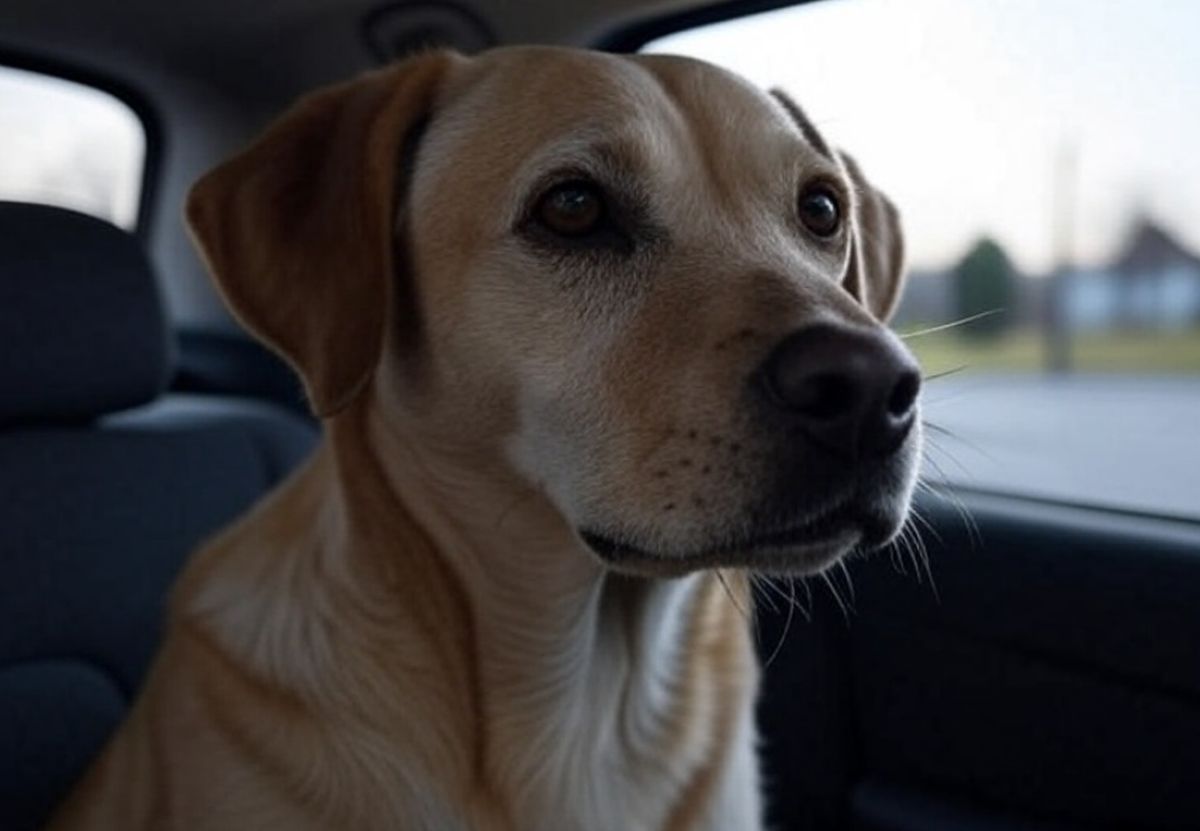 chien stressé en voiture