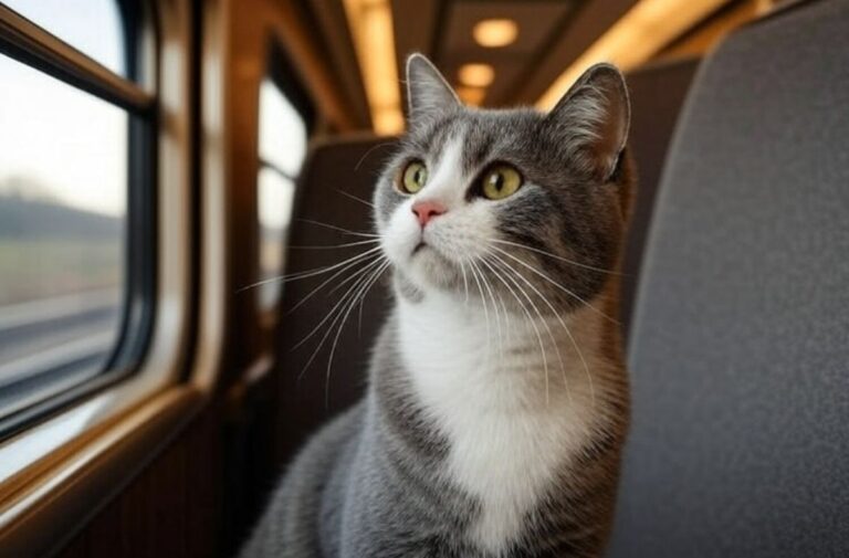 Comment calmer un chat qui miaule dans le train ?