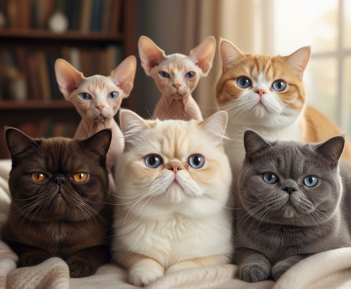 races de chats au nez écrasé tous