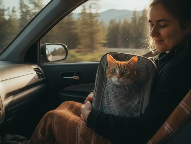 Comment voyager avec un chat en voiture