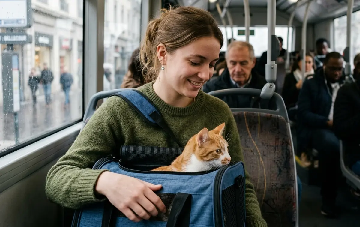 Transporter son chat en bus : règles actualisées et gestes pratiques
