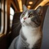 Comment calmer un chat qui miaule dans le train